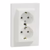 Розетка Schneider Electric ASFORA с заземлением двойная белая 16А (EPH9900121) - Image 2