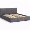 Кровать мягкая, MyBed Nela, 160х200, Серый, с подъемным механизмом - Image 4