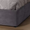Ліжко м'яке MyBed Nela, 160х200, Сірий, з підйомним механізмом - Image 8