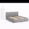 Ліжко м'яке MyBed Nela 160х200 Сіра з підйомним механізмом - Image 7