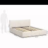 Ліжко м'яке, MyBed Nela, 160х200, Бежева, з підйомним механізмом - Image 5