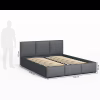 Кровать мягкая, MyBed Nela, 160х200 ,Графитовая, с подъемным механизмом - Image 8