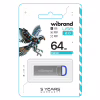 USB флеш накопитель Wibrand 64GB Falcon Silver-Blue USB 2.0 (WI2.0/FA64U7U) - Image 2