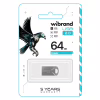 USB флеш накопичувач Wibrand 64GB Hawk Silver USB 2.0 (WI2.0/HA64M1S) - Image 2