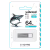 USB флеш накопичувач Wibrand 64GB Shark Silver USB 2.0 (WI2.0/SH64U4S) - Image 2