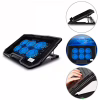 Підставка до ноутбука IceCoorel 10-17", 6*70mm 1800 RPM, 2*USB, + LCD, 365*297*30mm, Black (K8) - Image 6
