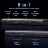 Концентратор Ugreen USB-C to 2xUSB 3.2 + 2xUSB-C 3.2 + 2xHDMI + DP 4K60Hz + PD 100W CM639 gray (35625) - Image 2