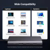 Концентратор Ugreen USB-C to 2xUSB 3.2 + 2xUSB-C 3.2 + 2xHDMI + DP 4K60Hz + PD 100W CM639 gray (35625) - Image 5