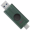 USB флеш накопитель Kingston 128GB DataTraveler Duo USB 3.2 / Type-C Black/Green (DTDEG2/128GB) - Image 2