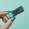 USB флеш накопитель Kingston 128GB DataTraveler Duo USB 3.2 / Type-C Black/Green (DTDEG2/128GB) - Image 8