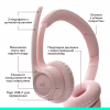 Наушники Logitech Zone 300 Bluetooth Rose (981-001412) - Image 6