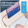 Переходник USB 3.0 Type-C to USB AF (OTG) 0.15m Aluminum Alloy Vention (CCXHB) - Image 5