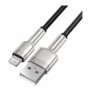 Дата кабель USB 2.0 AM to Lightning 2.0m 2.4A metal black Baseus (CALJK-B01) - Image 2