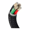 Дата кабель USB 2.0 AM to Lightning 2.0m 2.4A metal black Baseus (CALJK-B01) - Image 3