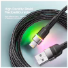 Дата кабель USB 2.0 AM to Lightning 2.0m 2.4A LED black Essager (EXCL-XCDA01) - Image 3
