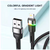 Дата кабель USB 2.0 AM to Lightning 2.0m 2.4A LED black Essager (EXCL-XCDA01) - Image 4