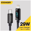 Дата кабель USB-C to Lightning 1.0m 29W LED black Essager (EXCTL-XY01-P) - Image 3