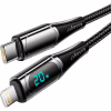 Дата кабель USB-C to Lightning 1.0m 20W Digital Display black Essager (EXCTL-YD01) - Image 2