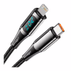 Дата кабель USB-C to Lightning 1.0m 20W Digital Display black Essager (EXCTL-YD01) - Image 3