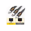 Дата кабель USB 2.0 AM to Lightning + Micro 5P + Type-C 1.2m 66W black Essager (EXCMTL-XJ01) - Image 7