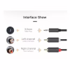 Кабель мультимедийный 3.5mm M to 2xRCA M 2.0m AV102 black Ugreen (10510) - Image 5