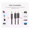Кабель мультимедийный 3.5mm M to 2xRCA M 2.0m AV102 black Ugreen (10510) - Image 6