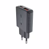 Зарядний пристрій Acefast 2xUSB 30W (USB-C+USB-A) Gan A69 ultra-thin Fast Charger Black (6974316282709) - Image 3