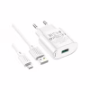 Зарядний пристрій HOCO C109A Fighter USB QC3.0 + cable Micro 5P White (6931474784827) - Image 2