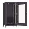 Шафа напольна Ipcom 24U 19" 600x1000 (С-24U-06х10-ДС-ПГ-9005) - Image 2