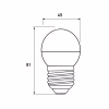 Лампочка Eurolamp LED ECO серия "P" G45 7W 700Lm E27 4000K (LED-G45-07274(P)) - Image 3