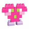 Конструктор Mega Bloks рожевий у мішку 80 деталей (DCH62) - Image 3