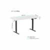 Компьютерный стол OfficePro ODE1670WB White/Black (ODE1670WB) - Image 10