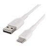 Дата кабель USB 2.0 AM to USB-C 1.0m PVC white Belkin (CAB001BT1MWH) - Image 3
