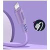 Дата кабель USB 2.0 AM to Lightning 1.0m soft silicone violet ColorWay (CW-CBUL044-PU) - Image 3