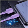 Дата кабель USB 2.0 AM to Lightning 1.0m soft silicone violet ColorWay (CW-CBUL044-PU) - Image 6