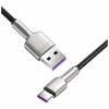 Дата кабель USB 3.1 AM to USB-C 0.25m 6.0A 66W Cafule Series Metal Black Baseus (CAKF000001) - Image 3