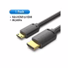 Кабель мультимедійний HDMI M to HDMI mini M 1.5m V2.0 4K60Hz Vention (AGHBG) - Image 2