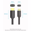 Кабель мультимедійний HDMI M to HDMI mini M 1.5m V2.0 4K60Hz Vention (AGHBG) - Image 3