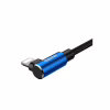 Дата кабель USB 2.0 AM to Lightning 1.0m 2A MVP Elbow Blue Baseus (CALMVP-03) - Image 4