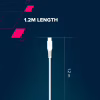 Дата кабель USB 2.0 AM to USB-C 1.2m 18W White Canyon (CNS-AC18SC12W) - Image 5