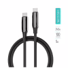 Дата кабель USB-C to USB-C 1.0m (PVC+Aluminum Alloy) (PD Fast Charging 240W) 5А black ColorWay (CW-CBPDCC069-BK) - Image 7