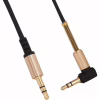 Кабель мультимедийный 3.5mm M to 3.5mm M 1.0m 90° corner Black HOCO (6957531025665) - Image 3