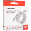 Дата кабель USB-C to USB-C 1.2m Magnetic 100W gray Verbatim (31854) - Image 3