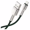 Дата кабель USB 2.0 AM to Lightning 2.0m 2.4A metal green Baseus (CALJK-B06) - Image 4
