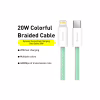 Дата кабель USB-C to Lightning 2.0m 20W green Baseus (CALD000106) - Image 2