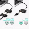 Перехідник USB 3.0 to HDMI + VGA CM449 gray Ugreen (20518) - Image 5