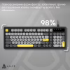 Клавиатура Ajazz AF98 USB UA Black/Grey/Yellow (AF98-BGY) - Image 8