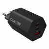 Зарядний пристрій Canyon HEXAGON 65 GaN 65W 2xPD 1xQC EU Black (CND-CHAHEX65B) - Image 4