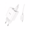 Зарядний пристрій HOCO C80A Plus Rapido 1xUSB-C PD20W + 1xUSB QC3.0 + cable USB-C to Lightning White (6931474779892) - Image 3