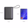 Батарея универсальная SWISSTEN 20000mAh SPACE 22/5W PD QC w/built-in cables USB-C/LIGHTNING Silver (8595217490598) - Image 3